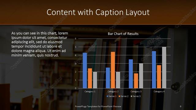 Content with Caption presentation slide layout