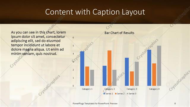 Content with Caption presentation slide layout