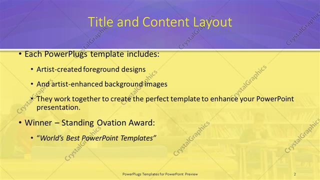 Title and Content presentation slide layout