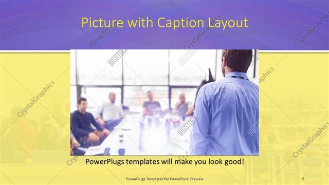 Picture with Caption presentation slide layout