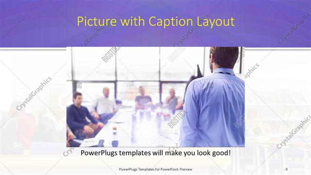 Picture with Caption presentation slide layout