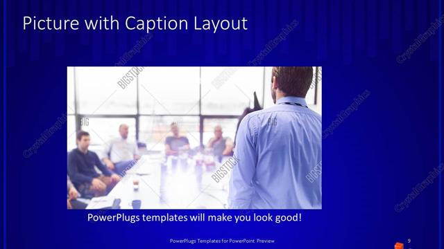 Picture with Caption presentation slide layout