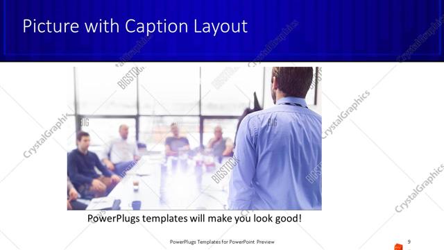 Picture with Caption presentation slide layout