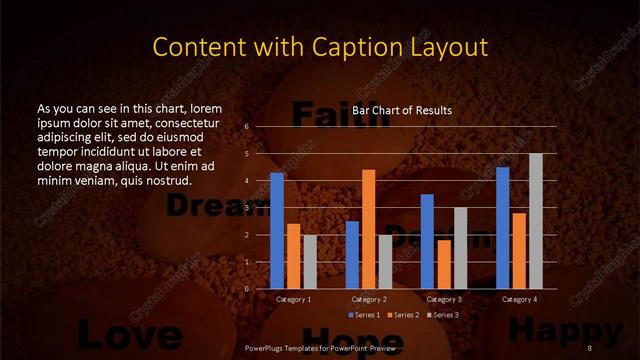 Content with Caption presentation slide layout