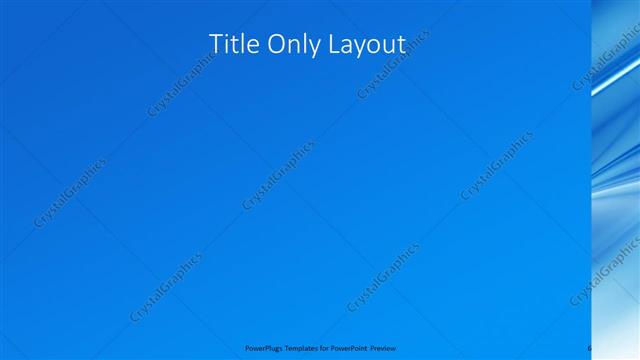 Title Only presentation slide layout