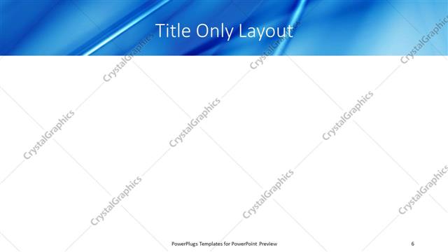 Title Only presentation slide layout