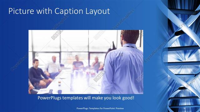 Picture with Caption presentation slide layout