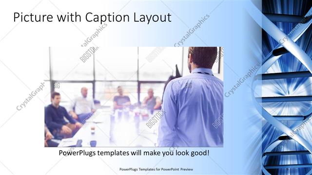 Picture with Caption presentation slide layout