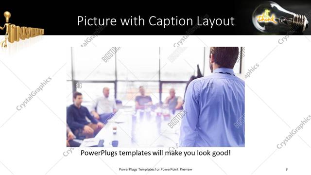 Picture with Caption presentation slide layout