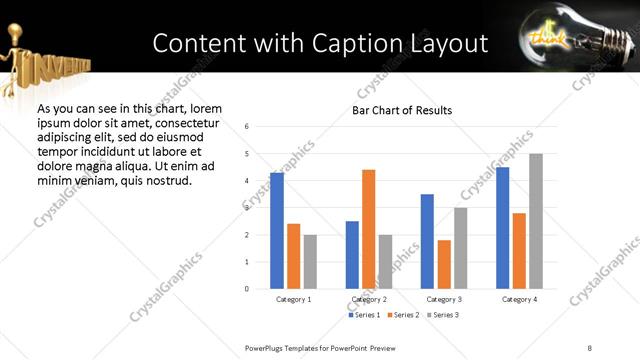 Content with Caption presentation slide layout