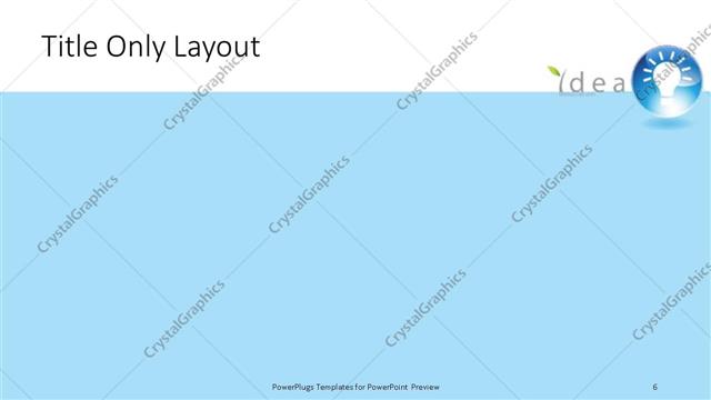 Title Only presentation slide layout