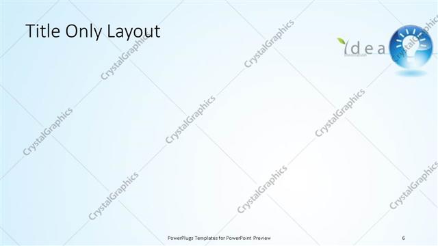 Title Only presentation slide layout