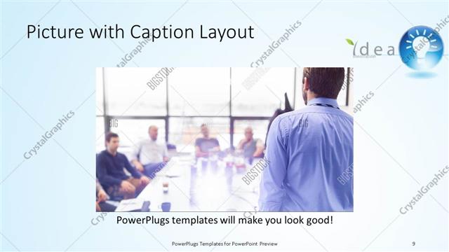 Picture with Caption presentation slide layout