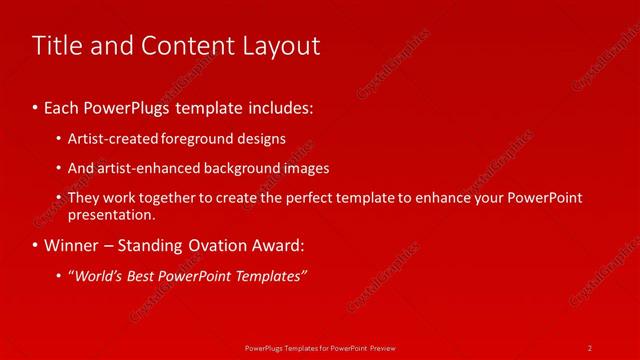 Title and Content presentation slide layout