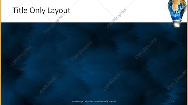 Title Only presentation slide layout