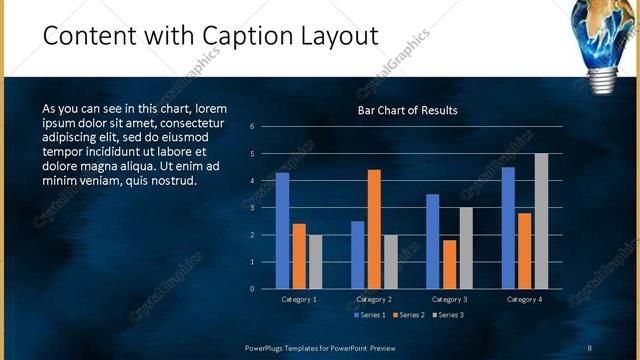 Content with Caption presentation slide layout