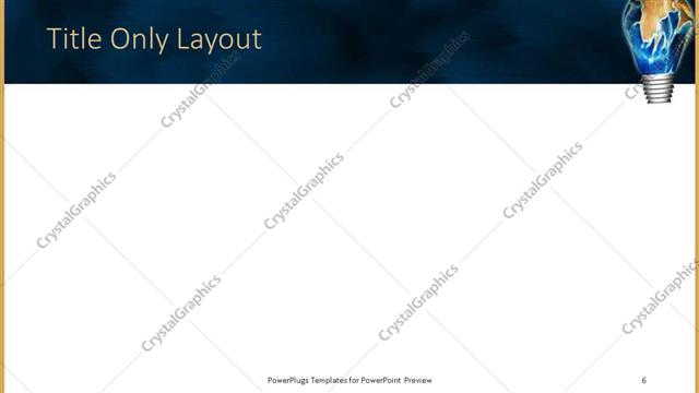 Title Only presentation slide layout