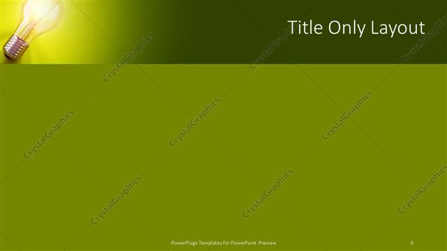 Title Only presentation slide layout