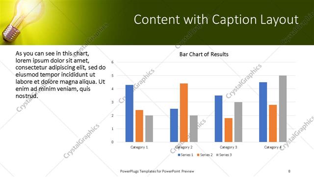 Content with Caption presentation slide layout