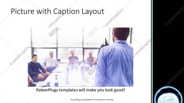 Picture with Caption presentation slide layout