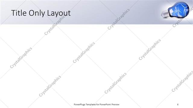 Title Only presentation slide layout