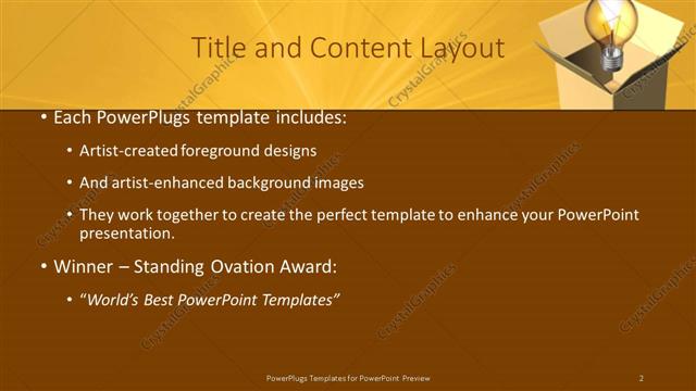 Title and Content presentation slide layout