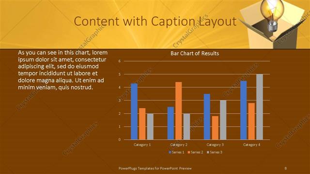 Content with Caption presentation slide layout
