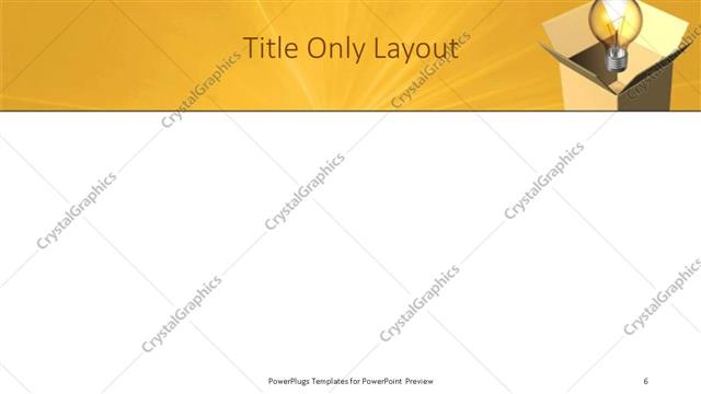 Title Only presentation slide layout
