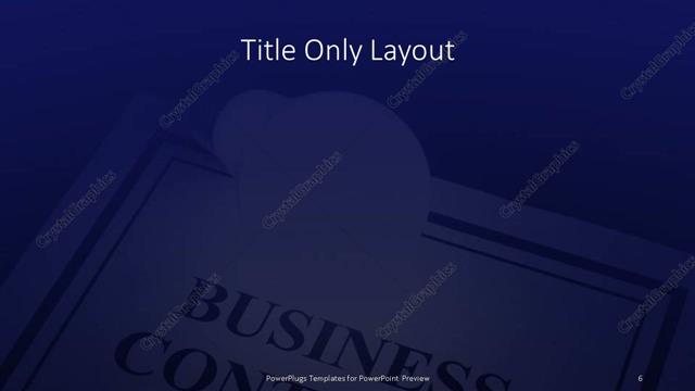 Title Only presentation slide layout