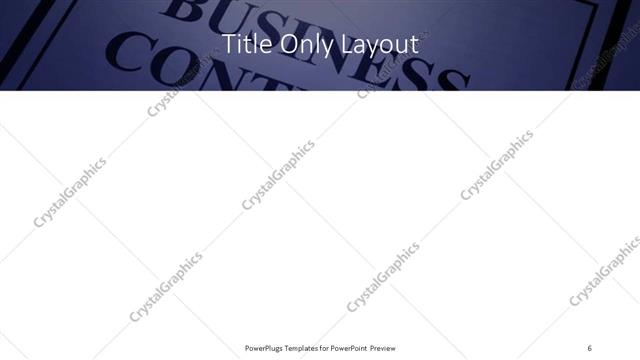 Title Only presentation slide layout