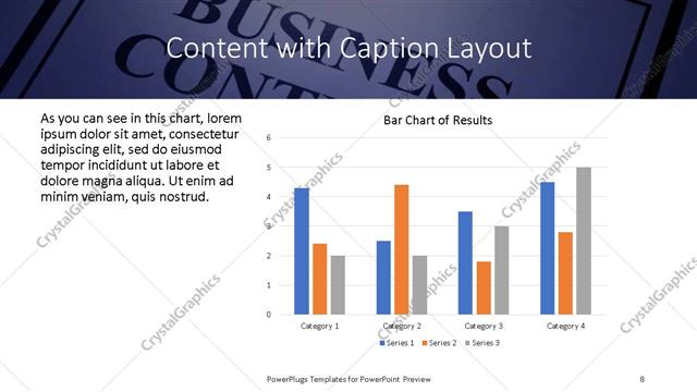 Content with Caption presentation slide layout
