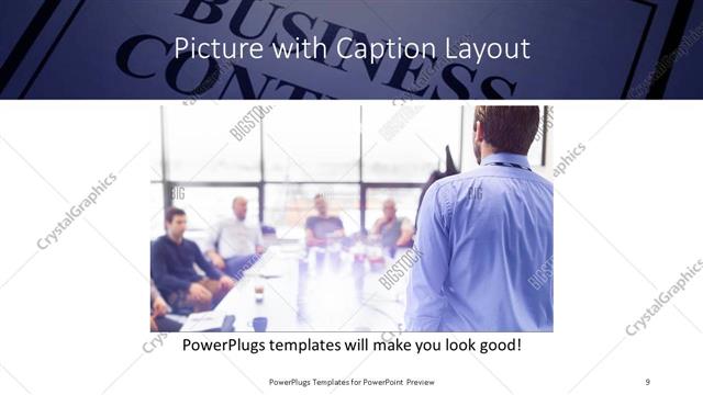 Picture with Caption presentation slide layout