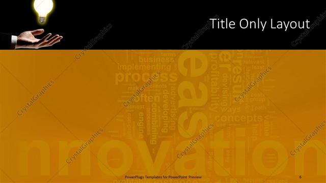 Title Only presentation slide layout