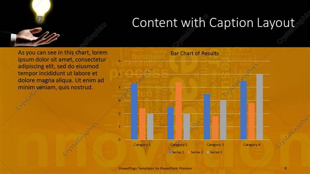 Content with Caption presentation slide layout