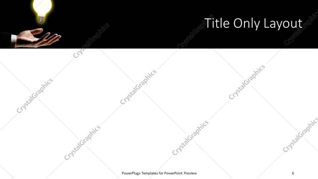 Title Only presentation slide layout