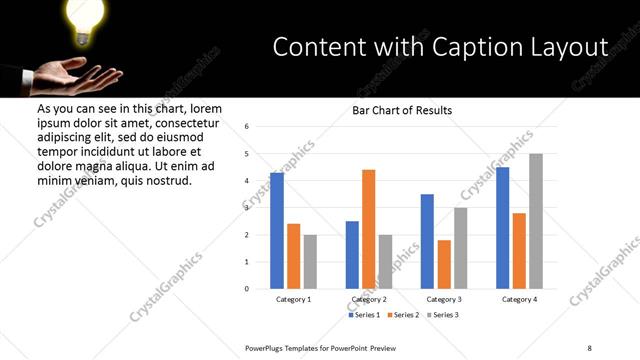 Content with Caption presentation slide layout