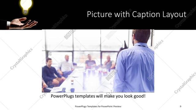 Picture with Caption presentation slide layout