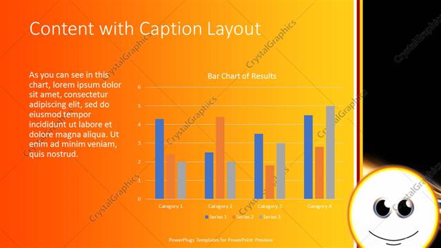 Content with Caption presentation slide layout
