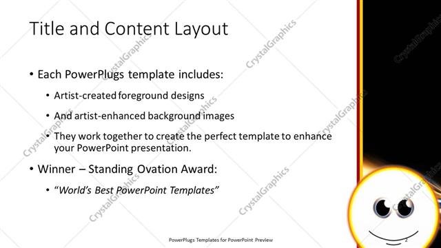 Title and Content presentation slide layout