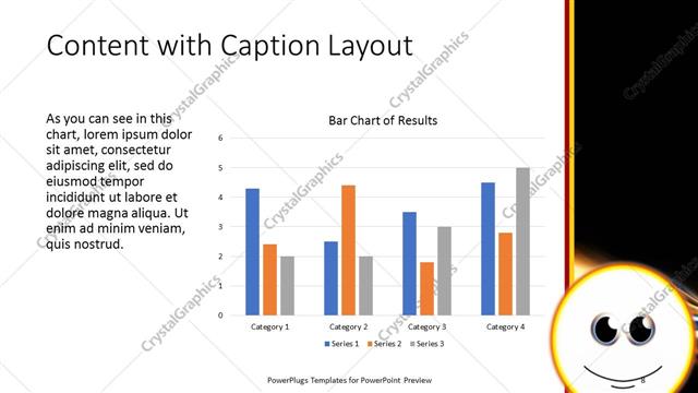 Content with Caption presentation slide layout