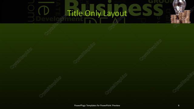 Title Only presentation slide layout