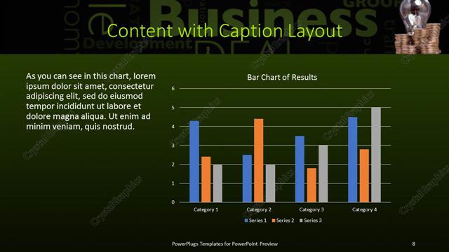 Content with Caption presentation slide layout