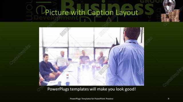 Picture with Caption presentation slide layout