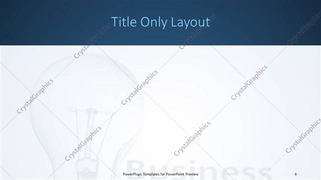 Title Only presentation slide layout
