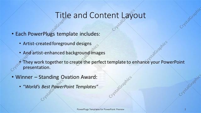 Title and Content presentation slide layout