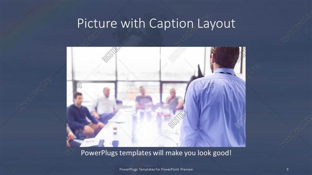 Picture with Caption presentation slide layout