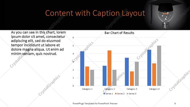 Content with Caption presentation slide layout