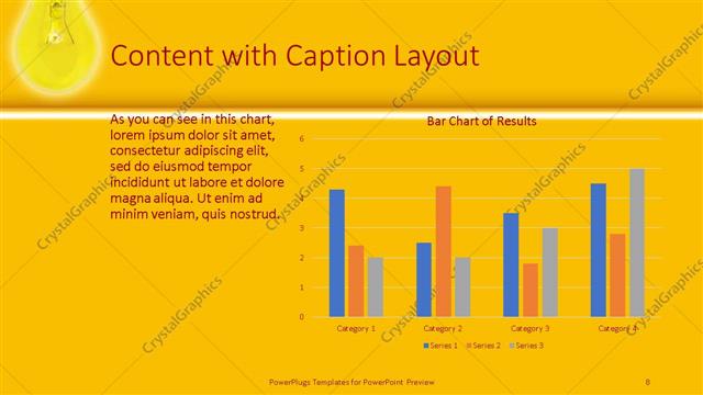 Content with Caption presentation slide layout