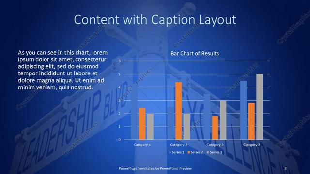 Content with Caption presentation slide layout