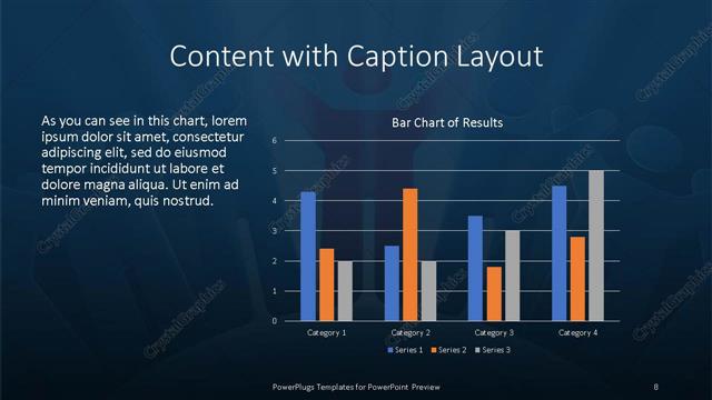 Content with Caption presentation slide layout